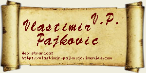 Vlastimir Pajković vizit kartica
